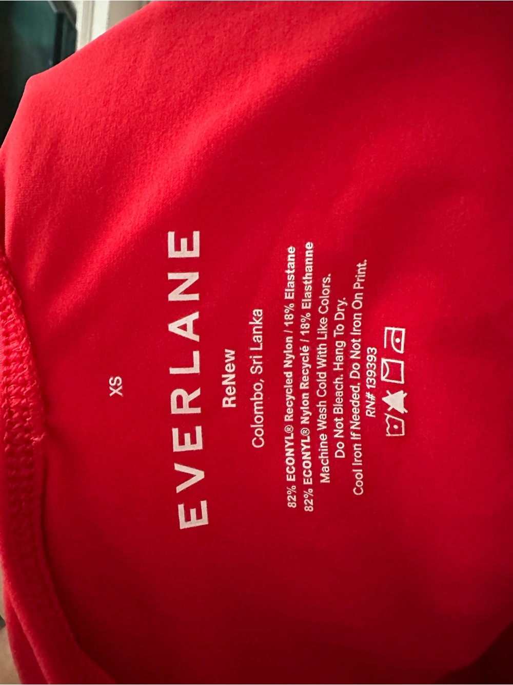 Everlane Women’s Bright Red One-Piece Swimsuit - Picture 3 of 5